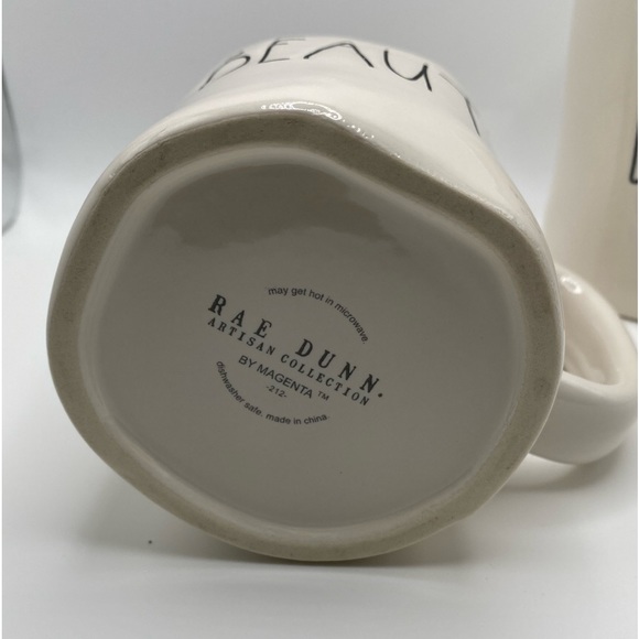 Rae Dunn Beauty & Beast couples mug set artisan collection - Picture 2 of 5